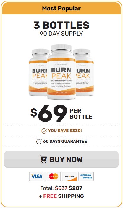 Buy BurnPeak 3 Bottle
