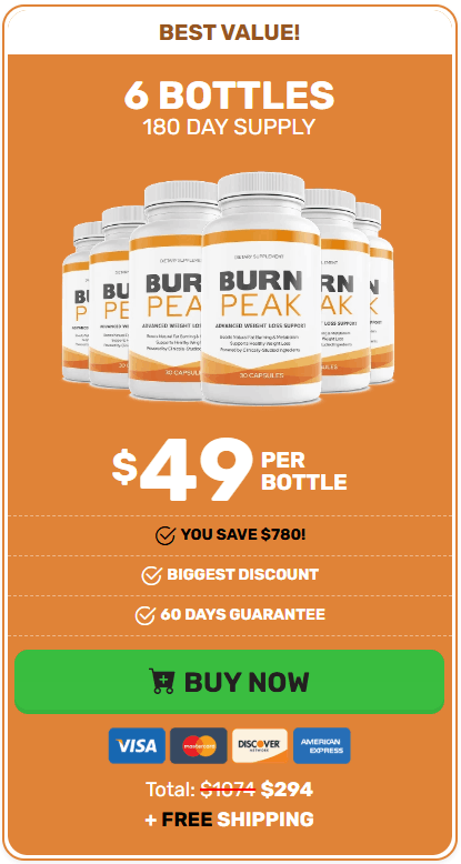 Buy BurnPeak 6 Bottle